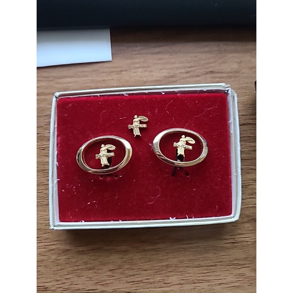 Vintage Swank Cuff Links & Tie Clip